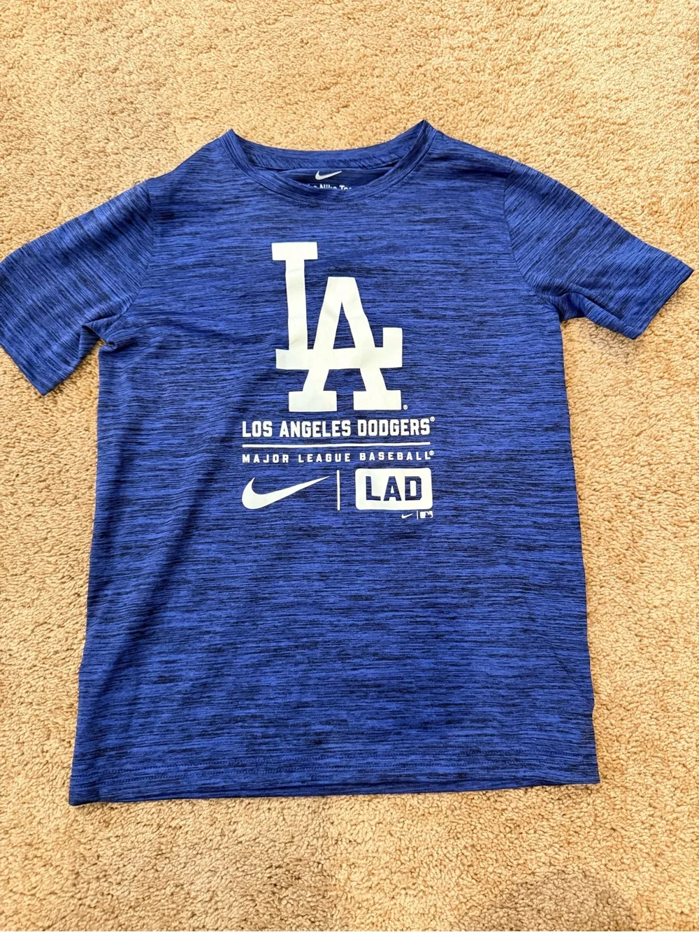 Nike Boys Royal Blue LA Dodgers Short Sleeve Tee